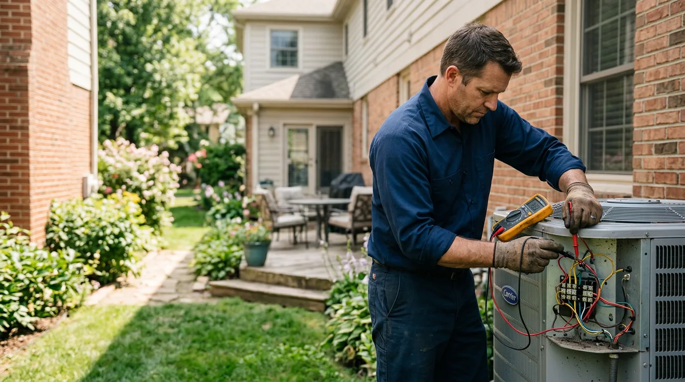 HVAC technician working near Belle Haven, VA